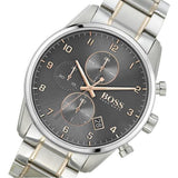 Hugo Boss Skymaster Grey Dial Two Tone Steel Strap Watch for Men - 1513789 Authentic Buy Shop Now