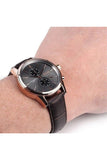 Hugo Boss Jet Grey Dial Brown Leather Strap Watch for Men - 1513281 Authentic Buy Shop Now