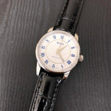 Mido Baroncelli III Automatic Silver Dial Black Leather Strap Watch For Women - M7600.4.21.4 Authentic Buy Shop Now