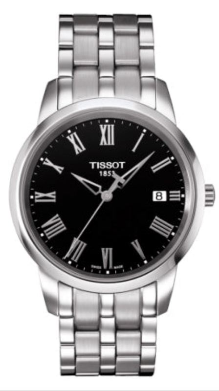 Tissot T Classic Dream Black Dial Silver Steel Strap Watch for Men - T033.410.11.053.01 Authentic Buy Shop Now