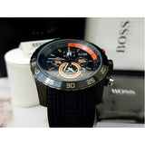 Hugo Boss Motorsport Special Edition Black Dial Black Rubber Strap Watch For Men - HB1512662 Authentic Buy Shop Now