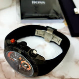 Hugo Boss Motorsport Special Edition Black Dial Black Rubber Strap Watch For Men - HB1512662 Authentic Buy Shop Now