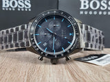 Hugo Boss Trophy Black Dial Black Steel Strap Watch for Men - 1513675 Authentic Buy Shop Now