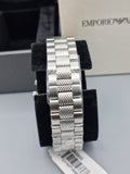 Emporio Armani Chronograph Black Dial Silver Stainless Steel Watch For Men - AR5855 Authentic Buy Shop Now