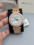 Michael Kors Darci Mother of Pearl Dial Rose Gold Steel Strap Watch for Women - MK3220 Authentic Buy Shop Now
