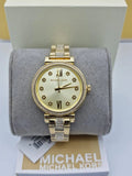 Michael Kors Sofie Quartz Gold Dial Gold Steel Strap Watch For Women - MK3881 Authentic Buy Shop Now