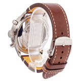 Breitling Super Avi B04 Chronograph GMT 46 Curtiss Warhawk Green Dial Brown Leather Strap Watch for Men - AB04452A1L1X1 Authentic Buy Shop Now