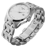 Tissot T Trend Couturier Chronograph White Dial Silver Steel Strap Watch For Men - T035.410.11.031.00 Authentic Buy Shop Now