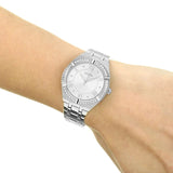 Guess Cosmo Diamonds Silver Dial Silver Steel Strap Watch For Women - GW0033L1 Authentic Buy Shop Now