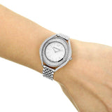 Swarovski Crystalline Aura Silver Dial Silver Steel Strap Watch for Women - 5519462 Authentic Buy Shop Now