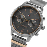 Tommy Hilfiger Blake Quartz Grey Dial Silver Mesh Bracelet Watch for Men - 1782304 Authentic Buy Shop Now