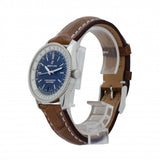 Breitling Navitimer Automatic 38mm Blue Dial Brown Leather Strap Mens Watch - A17325211C1P2 Authentic Buy Shop Now