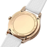 Michael Kors Runway Quartz White Dial White Rubber Strap Watch For Women - MK6853 Authentic Buy Shop Now