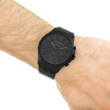 Fossil Forrester Chronograph Black Dial Black Steel Strap Watch for Men - FS5697 Authentic Buy Shop Now