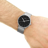 Calvin Klein High Noon Black Dial Silver Mesh Bracelet Watch for Men - K8M21121 Authentic Buy Shop Now