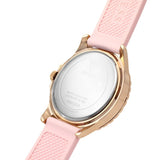 Guess Sparkling Diamonds Pink Dial Pink Rubber Strap Watch for Women - W0032L9 Authentic Buy Shop Now