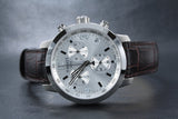 Tissot PRC 200 Chronograph Silver Dial Brown Leather Strap Watch For Men - T055.417.16.037.00 Authentic Buy Shop Now
