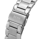 Hugo Boss Santiago Black Dial Silver Steel Strap Watch for Men - 1513862 Authentic Buy Shop Now