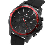 Tommy Hilfiger Mason Black Dial Black Rubber Strap Watch for Men - 1791793 Authentic Buy Shop Now