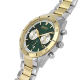 Hugo Boss Santiago Green Dial Two Tone Steel Strap Watch for Men - 1513872 Authentic Buy Shop Now