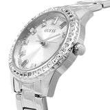 Guess Sparkler Diamonds Silver Dial Silver Steel Strap Watch for Women - GW0111L1 Authentic Buy Shop Now
