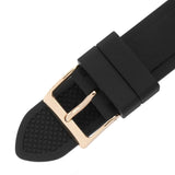 Guess Solstice Diamonds Black Mother of Pearl Dial Black Rubber Strap Watch for Women - GW0113L2 Authentic Buy Shop Now