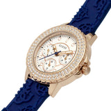 Guess Crown Jewel Diamonds White Dial Blue Rubber Strap Watch for Women - GW0411L2 Authentic Buy Shop Now