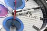 Maurice Lacroix Aikon Chronograph Special Edition Mahindra Racing Silver Dial Grey Rubber Strap Watch for Men - AI1018-TT031-130-2 Authentic Buy Shop Now