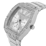 Guess Raven Diamonds Silver Dial Silver Steel Strap Watch for Women - GW0104L1 Authentic Buy Shop Now