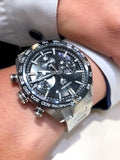 Tag Heuer Carrera Automatic Chronograph Black Dial Silver Steel Strap Watch for Men - CBN2A1B.BA0643 Authentic Buy Shop Now