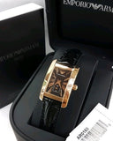 Emporio Armani Classic Black Dial Black Leather Strap Watch For Women - AR0169 Authentic Buy Shop Now