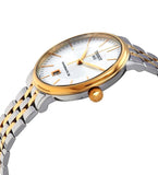 Tissot Carson Premium Powermatic 80 White Dial Two Tone Steel Strap Watch For Men - T122.407.22.031.00 Authentic Buy Shop Now