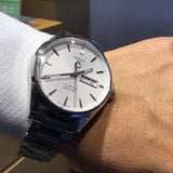 Tag Heuer Carrera Calibre 5 Automatic White Dial Silver Steel Strap Watch for Men - WAR201B.BA0723 Authentic Buy Shop Now