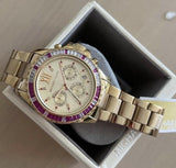 Michael Kors Everest Chronograph Gold Dial Gold Steel Strap Watch for Women - MK5871 Authentic Buy Shop Now