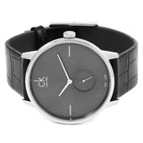 Calvin Klein Accent Black Dial Black Leather Strap Watch for Men - K2Y211C3 Authentic Buy Shop Now