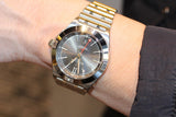 Breitling Chronomat GMT 40 Brown Dial Silver Steel Strap Watch for Men - A32398101M1A1 Authentic Buy Shop Now