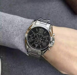 Michael Kors Bradshaw Black Dial Silver Steel Strap Watch for Men - MK5705 Authentic Buy Shop Now