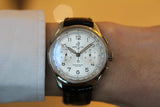 Breitling Premier B09 Chronograph 40 White Dial Black Leather Strap Watch for Men - AB0930371G1P1 Authentic Buy Shop Now
