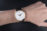 Tissot T Classic Tradition Chronograph White Dial Brown Leather Strap Watch For Men - T063.617.36.037.00 Authentic Buy Shop Now