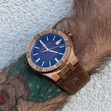 Maurice Lacroix Aikon Automatic Brown Dial Brown Leather Strap Watch For Men - AI6008-BRZ01-730-3 Authentic Buy Shop Now