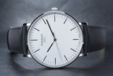 Tissot T Classic Everytime Large White Dial Black Leather Strap Watch For Men - T109.610.16.031.00 Authentic Buy Shop Now