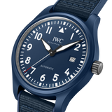 IWC Pilot’s Watch Automatic "Laureus Sport for Good" Edition Blue Dial Blue Nylon Strap Watch for Men - IW328101 Authentic Buy Shop Now