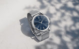 IWC Portofino Automatic Blue Dial Silver Mesh Bracelet Watch for Women - IW357404 Authentic Buy Shop Now