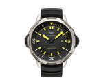 IWC Aquatimer Automatic 2000 Black Dial Black Rubber Strap Watch for Men - IW358001 Authentic Buy Shop Now