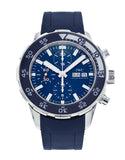 IWC Aquatimer Chronograph Blue Dial Blue Rubber Strap Watch for Men - IW376711 Authentic Buy Shop Now