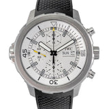 IWC Aquatimer Chronograph White Dial Black Rubber Strap Watch for Men - IW376801 Authentic Buy Shop Now