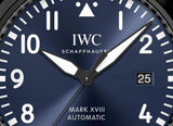 IWC Pilot’s Watch Mark XVIII Edition “Laureus Sport for Good Foundation" Blue Dial Black Nylon Strap Watch for Men - IW324703 Authentic Buy Shop Now