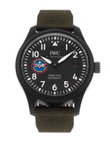 IWC Pilot’s Watch Mark XVIII Top Gun Edition “SFTI” Black Dial Green Nylon Strap Watch for Men - IW324712 Authentic Buy Shop Now