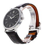 IWC Portofino Automatic Black Dial Black Leather Strap Watch for Men - IW356502 Authentic Buy Shop Now