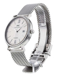 IWC Portofino Automatic White Dial Silver Mesh Bracelet Watch for Men - IW356505 Authentic Buy Shop Now